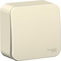 Переключатель накладной Systeme Electric Blanca 1-кл. проходной молочный картинка